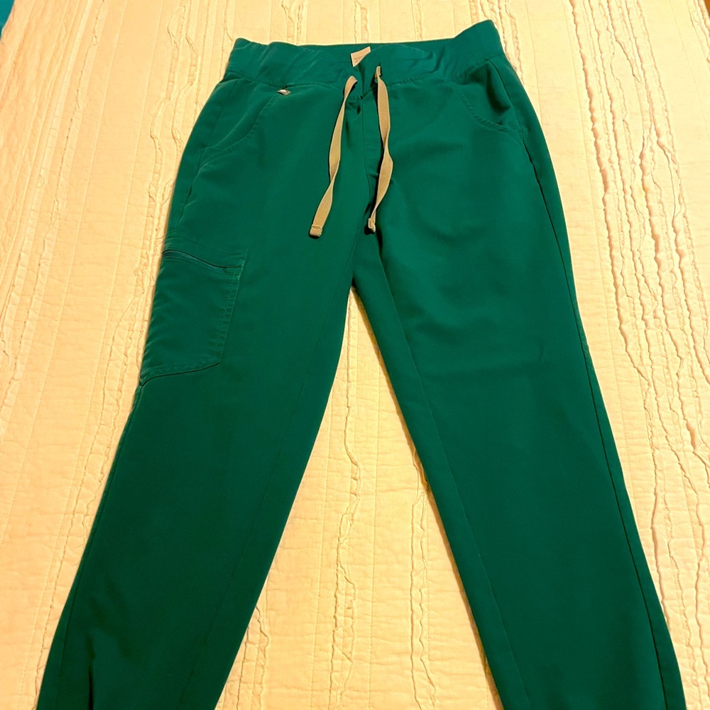 Figs Hunter Green XS Zamora Joggers